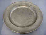 Pewter Plate- c. 1800