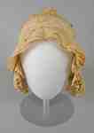 Cotton Ruffled Day Bonnet- c.1810-1820