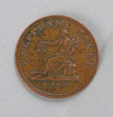 King George III 1812 Half Penny Coin