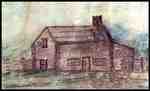 Sketch of the William Riley Log House- C. 1880