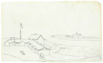 Drawing of Fort Niagara from Fort George