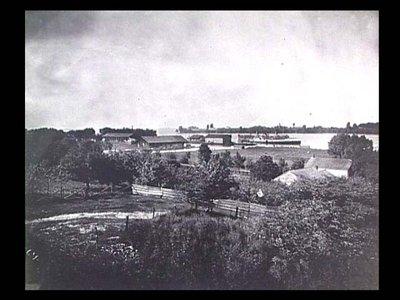 View from Fort George of the Niagara Wharf.