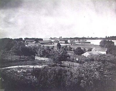 Steamship Chippewa leaving dock heading upstream.