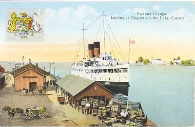 Steamer Cayuga landing at Niagara-on-the-Lake