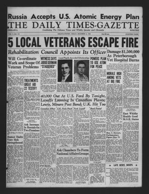 Daily Times-Gazette, 6 Dec 1946