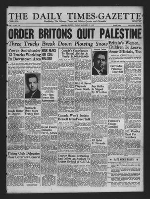 Daily Times-Gazette, 31 Jan 1947