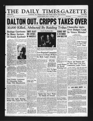 Daily Times-Gazette, 14 Nov 1947