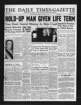 Daily Times-Gazette, 15 Dec 1947