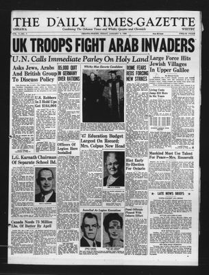 Daily Times-Gazette, 9 Jan 1948