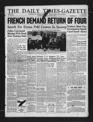 Daily Times-Gazette, 18 Oct 1948