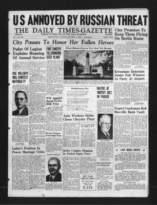 Daily Times-Gazette, 11 Nov 1948