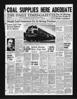 Daily Times-Gazette, 21 Feb 1950