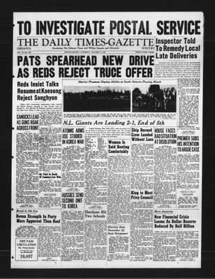 Daily Times-Gazette, 4 Oct 1951