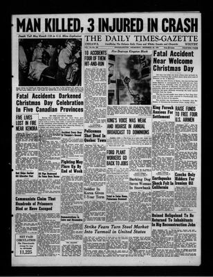 Daily Times-Gazette, 26 Dec 1951