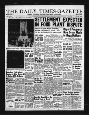 Daily Times-Gazette, 16 Feb 1952