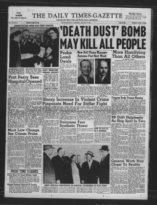 Daily Times-Gazette, 8 Jan 1953