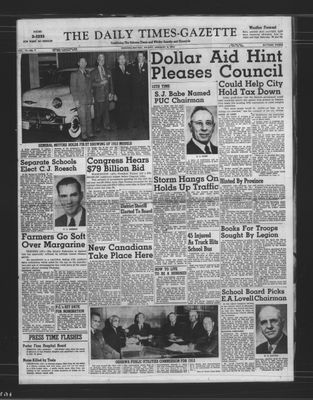 Daily Times-Gazette, 9 Jan 1953