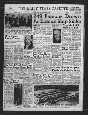 Daily Times-Gazette, 10 Jan 1953