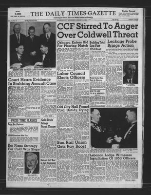 Daily Times-Gazette, 14 Jan 1953