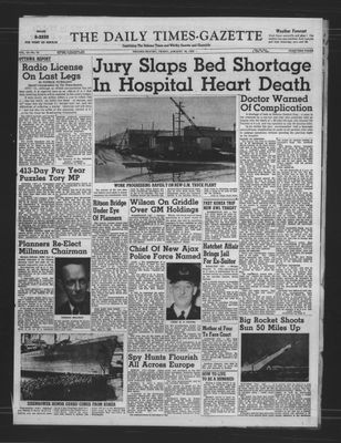 Daily Times-Gazette, 16 Jan 1953