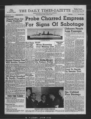 Daily Times-Gazette, 26 Jan 1953