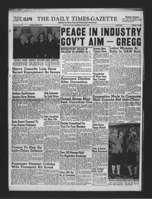 Daily Times-Gazette, 6 May 1953