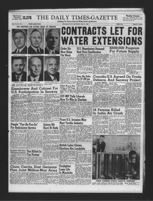 Daily Times-Gazette, 9 May 1953