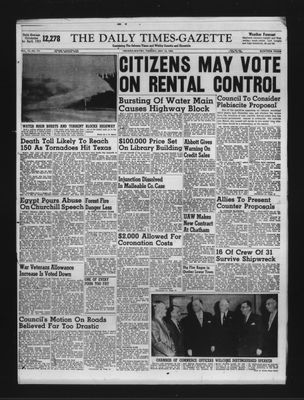 Daily Times-Gazette, 12 May 1953