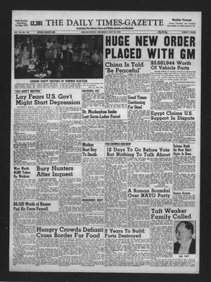 Daily Times-Gazette, 29 Jul 1953