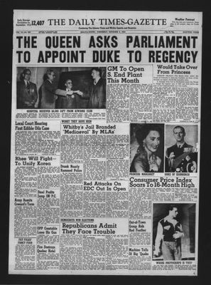 Daily Times-Gazette, 4 Nov 1953