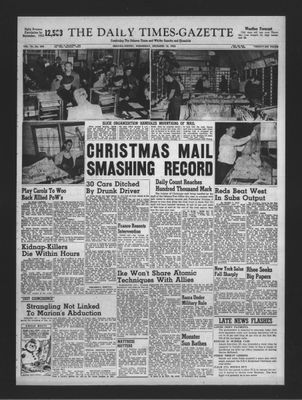 Daily Times-Gazette, 16 Dec 1953