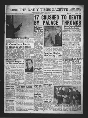 Daily Times-Gazette, 2 Jan 1954