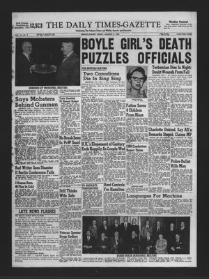 Daily Times-Gazette, 8 Jan 1954