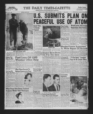 Daily Times-Gazette, 5 Nov 1954