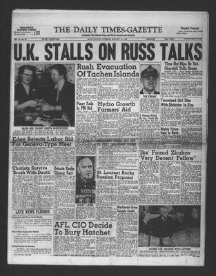 Daily Times-Gazette, 10 Feb 1955