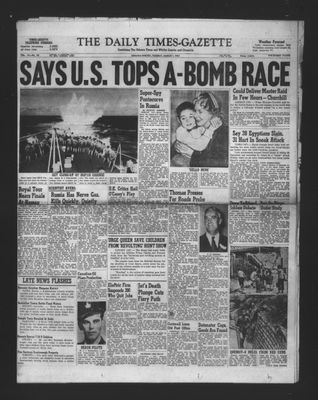 Daily Times-Gazette, 1 Mar 1955