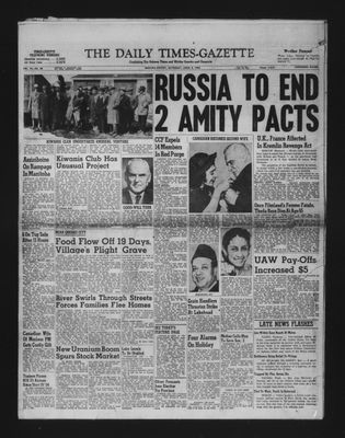 Daily Times-Gazette, 9 Apr 1955