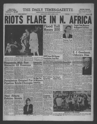 Daily Times-Gazette (Oshawa Edition), 22 Aug 1955