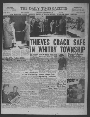 Daily Times-Gazette (Oshawa Edition), 20 Oct 1955