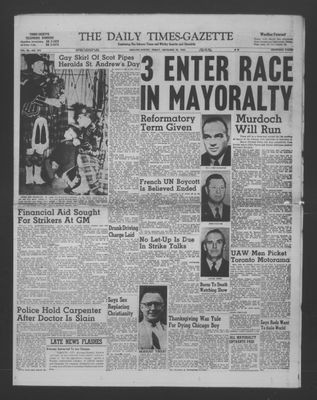 Daily Times-Gazette (Oshawa Edition), 25 Nov 1955