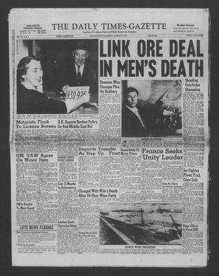 Daily Times-Gazette (Oshawa Edition), 5 Jan 1956