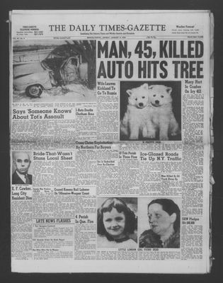 Daily Times-Gazette (Oshawa Edition), 9 Jan 1956