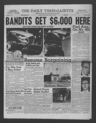 Daily Times-Gazette (Oshawa Edition), 16 Jan 1956