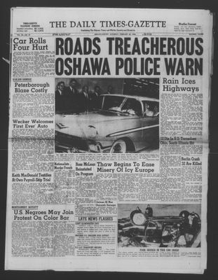 Daily Times-Gazette (Oshawa Edition), 25 Feb 1956