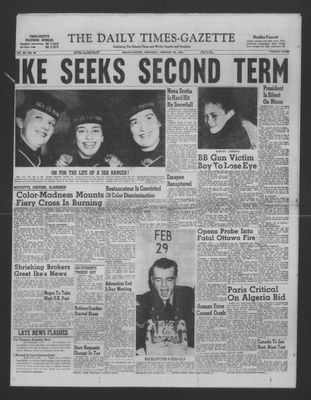 Daily Times-Gazette (Oshawa Edition), 29 Feb 1956