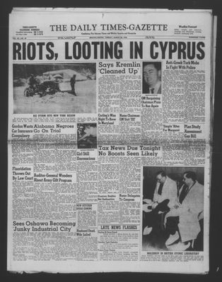 Daily Times-Gazette (Oshawa Edition), 20 Mar 1956