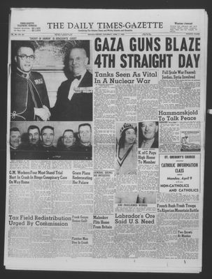 Daily Times-Gazette (Oshawa Edition), 7 Apr 1956