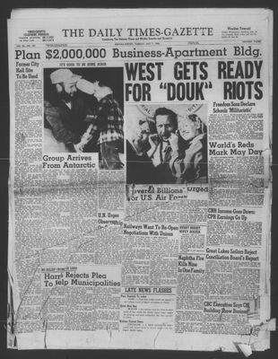 Daily Times-Gazette (Oshawa Edition), 1 May 1956