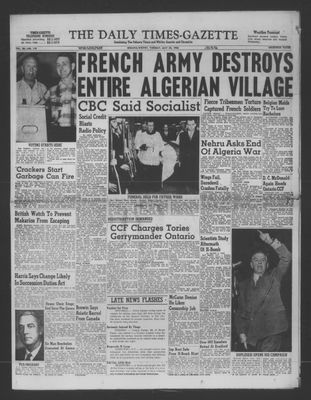 Daily Times-Gazette (Oshawa Edition), 22 May 1956