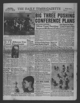 Daily Times-Gazette (Oshawa Edition), 3 Aug 1956